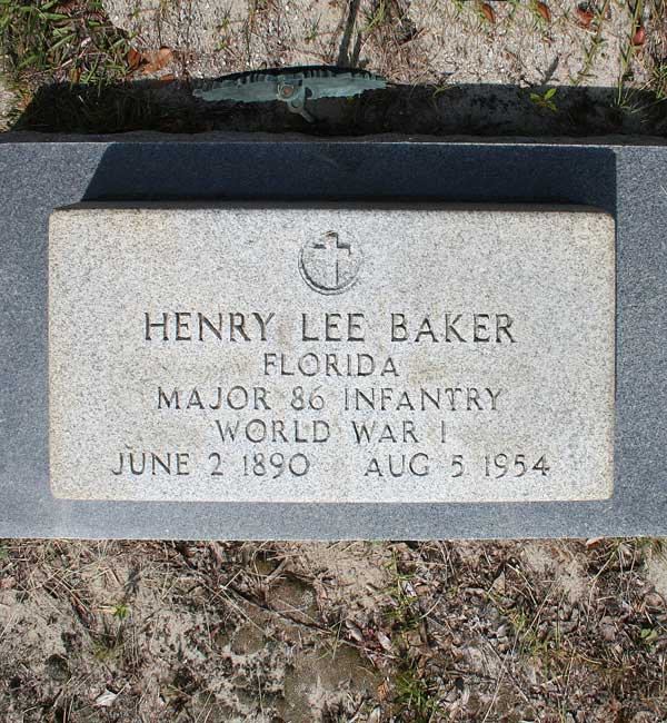 Henry Lee Baker Gravestone Photo