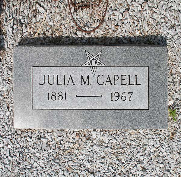 Julia M. Capell Gravestone Photo