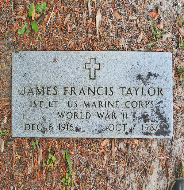 James Francis Taylor Gravestone Photo