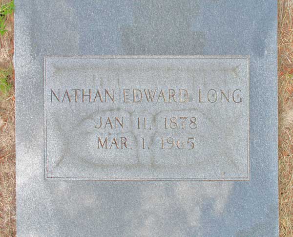 Nathan Edward Long Gravestone Photo