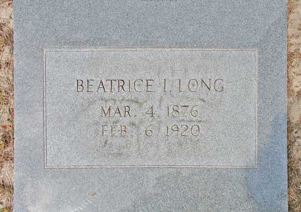 Beatrice I. Long Gravestone Photo