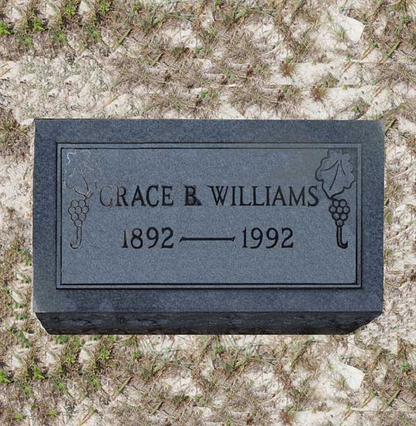 Grace B. Williams Gravestone Photo