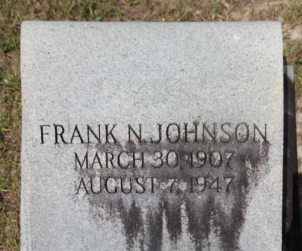 Frank N. Johnson Gravestone Photo