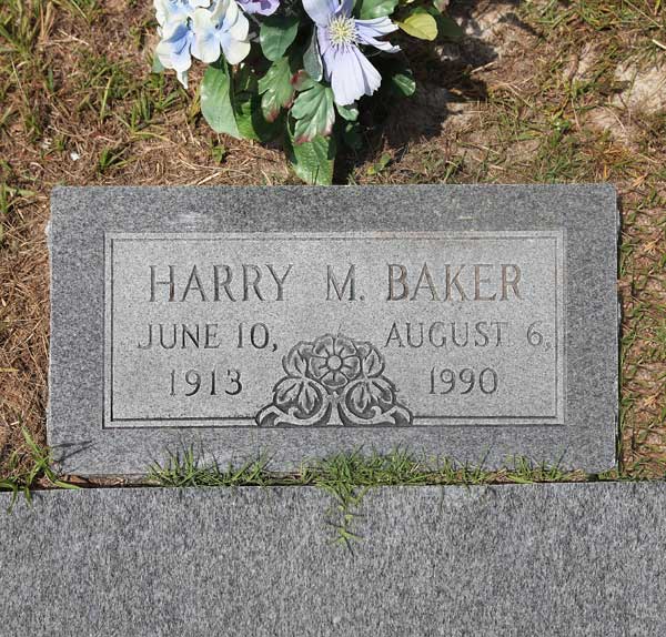 Harry M. Baker Gravestone Photo