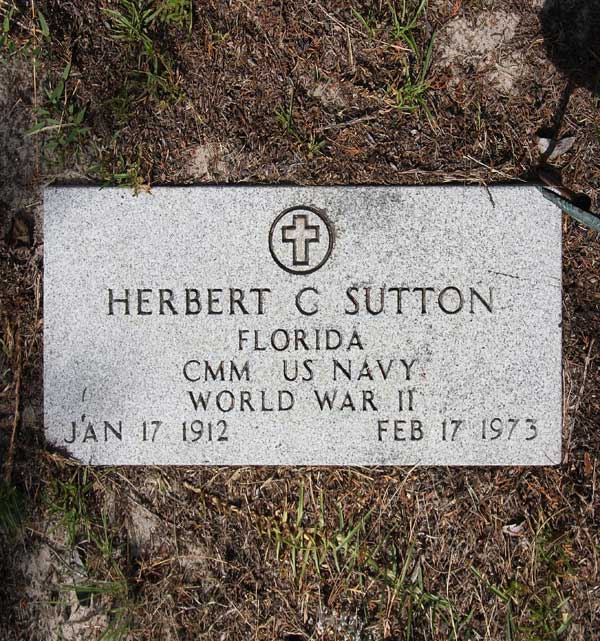 Herbert C. Sutton Gravestone Photo