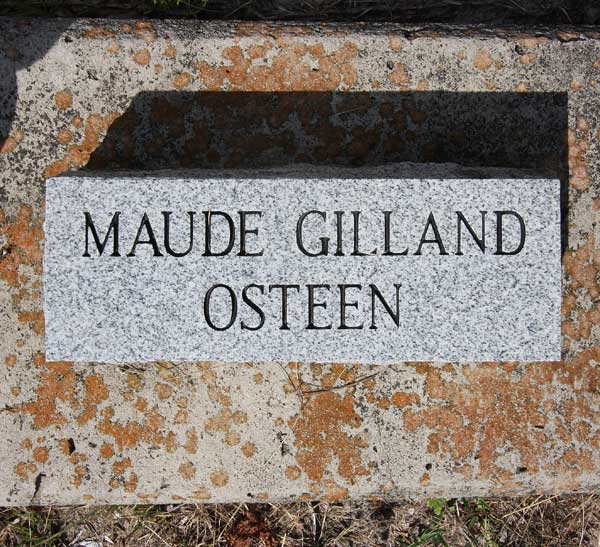 Maude Gilland Osteen Gravestone Photo