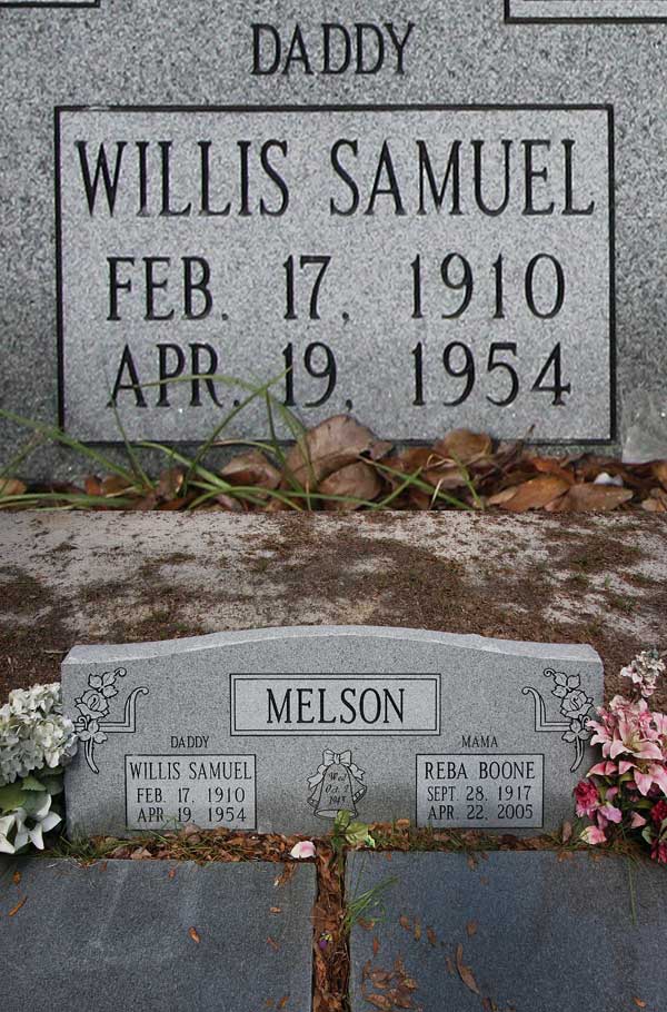 Willis Samuel Melson Gravestone Photo