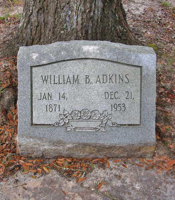 William B. Adkins Gravestone Photo