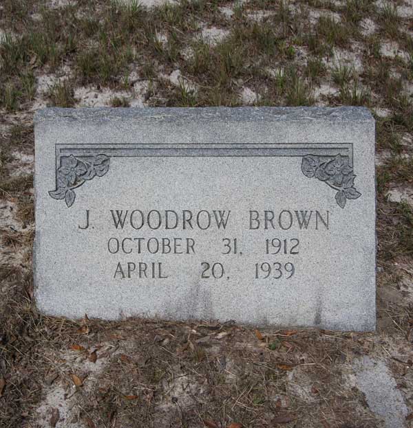 J. Woodrow Brown Gravestone Photo