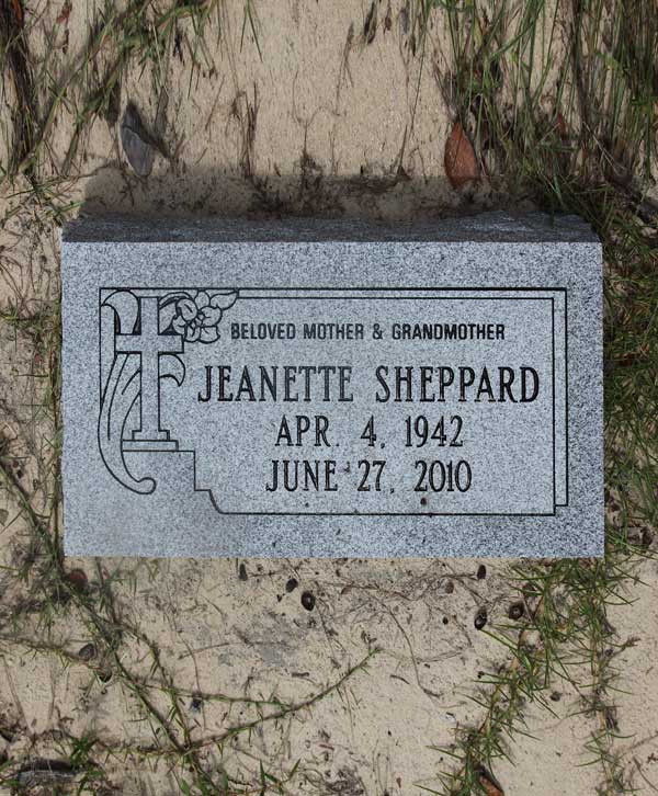 Jeanette Sheppard Gravestone Photo