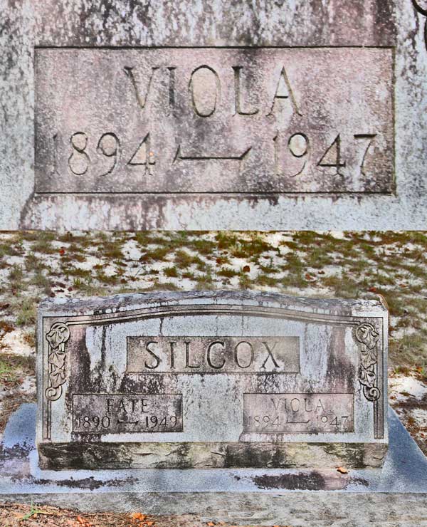 Viola Silcox Gravestone Photo