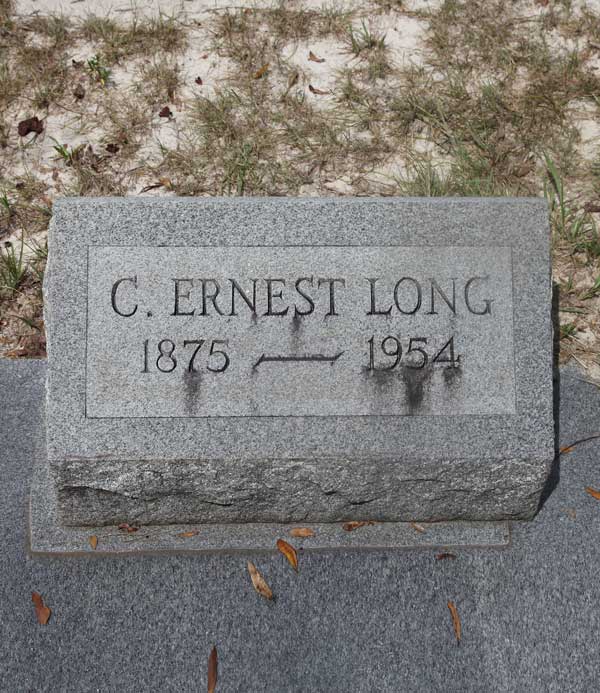 C. Ernest Long Gravestone Photo
