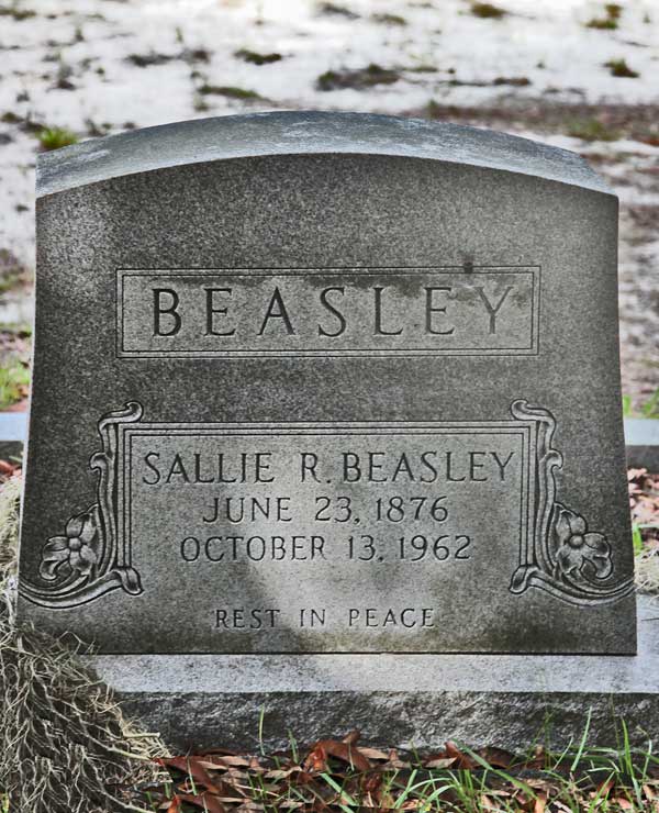 Sallie R. Beasley Gravestone Photo