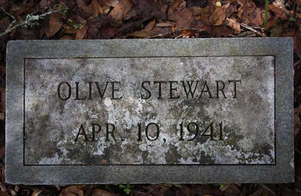 Olive Stewart Gravestone Photo