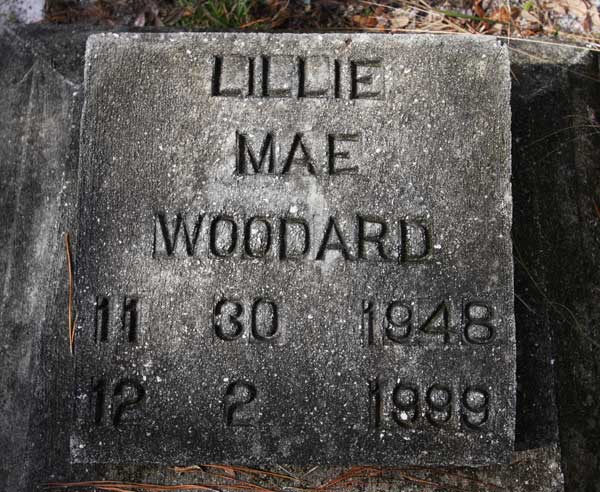 Lillie Mae Woodard Gravestone Photo