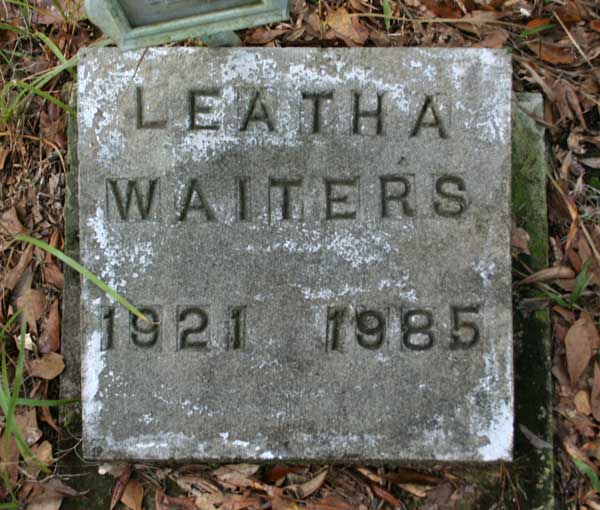 Leatha Waiters Gravestone Photo