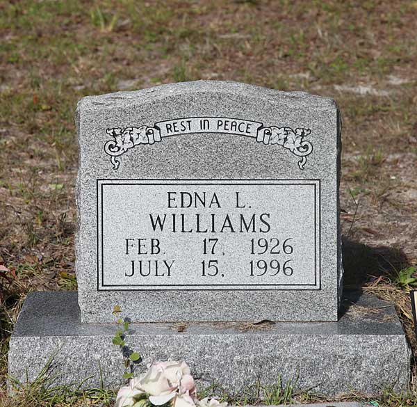 Edna L. Williams Gravestone Photo