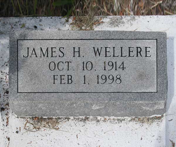 James H. Wellere Gravestone Photo