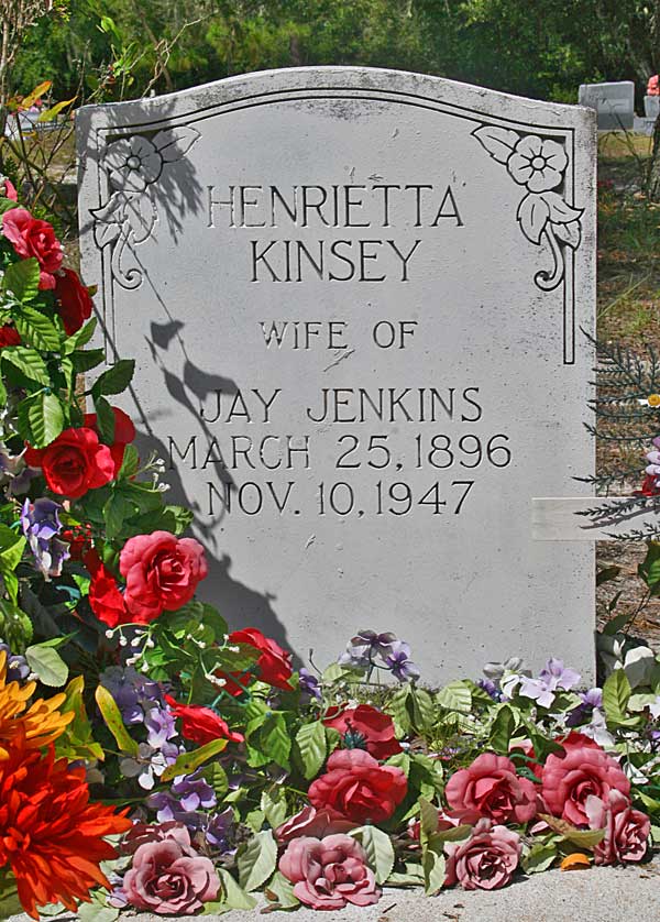  Henrietta Kinsey Jenkins Gravestone Photo