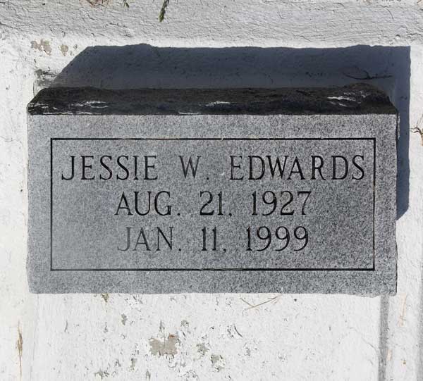 Jessie W. Edwards Gravestone Photo