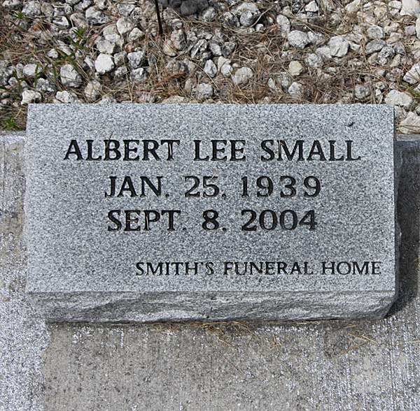 Albert Lee Small Gravestone Photo