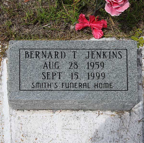 Bernard T. Jenkins Gravestone Photo