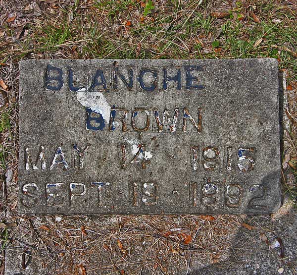 Blanche Brown Gravestone Photo