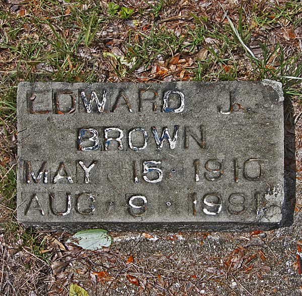  Edward J. Brown Gravestone Photo