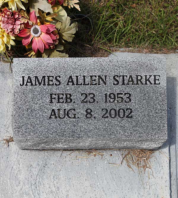 James Allen Starke Gravestone Photo