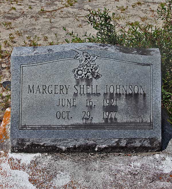 Margery Shell Johnson Gravestone Photo