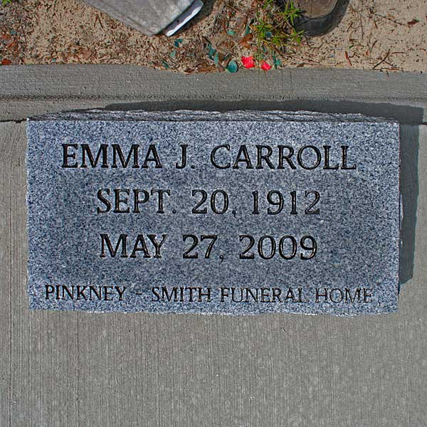 Emma J. Carroll Gravestone Photo