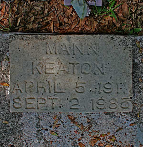 Mann Keanton Gravestone Photo