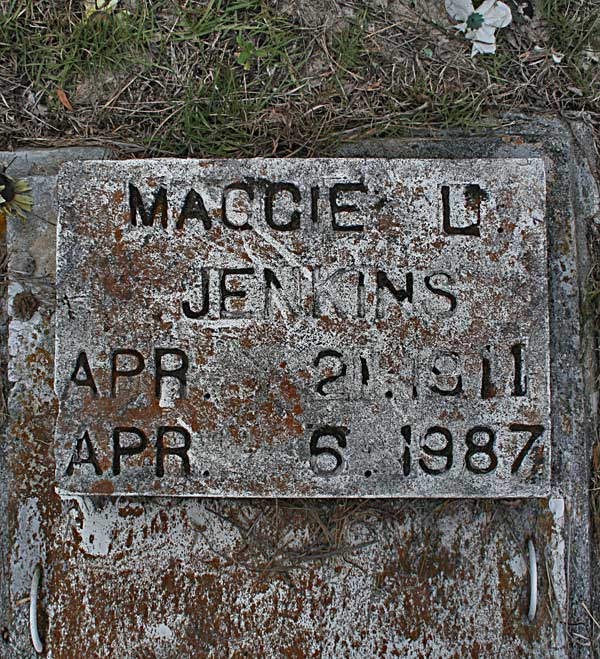 Maggie L. Jenkins Gravestone Photo