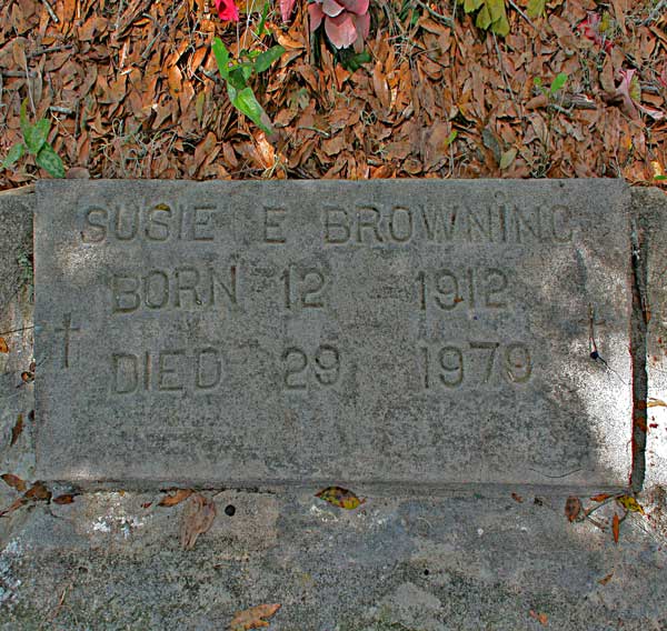 Susie E. Browning Gravestone Photo