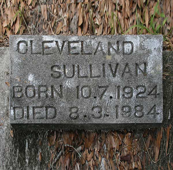 Cleveland Sullivan Gravestone Photo