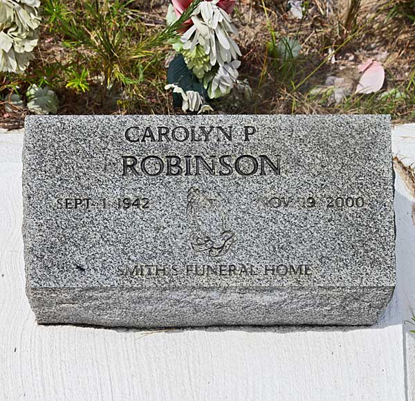 Carolyn P. Robinson Gravestone Photo
