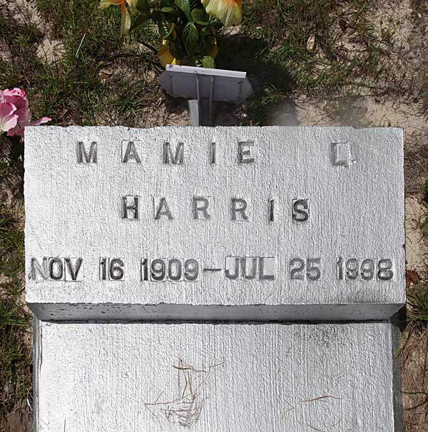 Mamie L Harris Gravestone Photo
