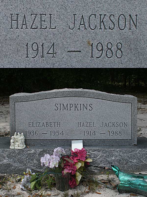 Hazel Jackson Simpkins Gravestone Photo