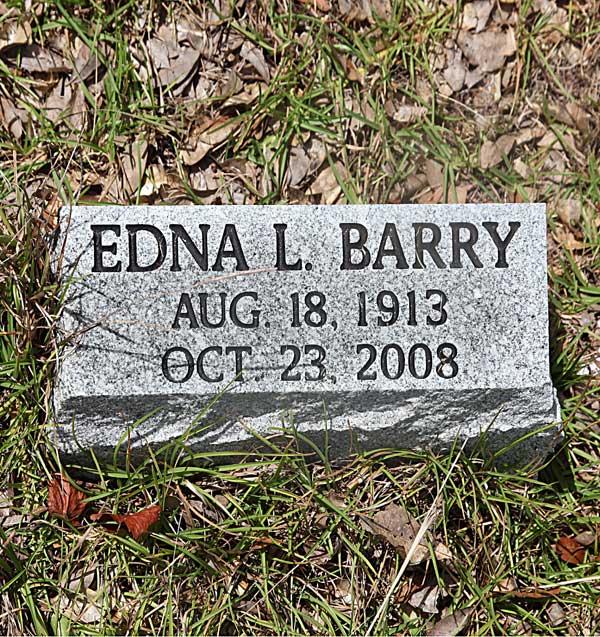 Edna L. Barry Gravestone Photo