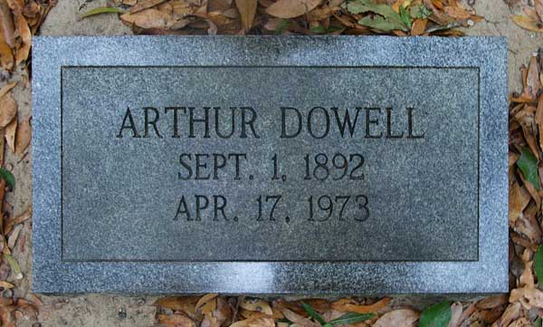 Arthur Dowell Gravestone Photo
