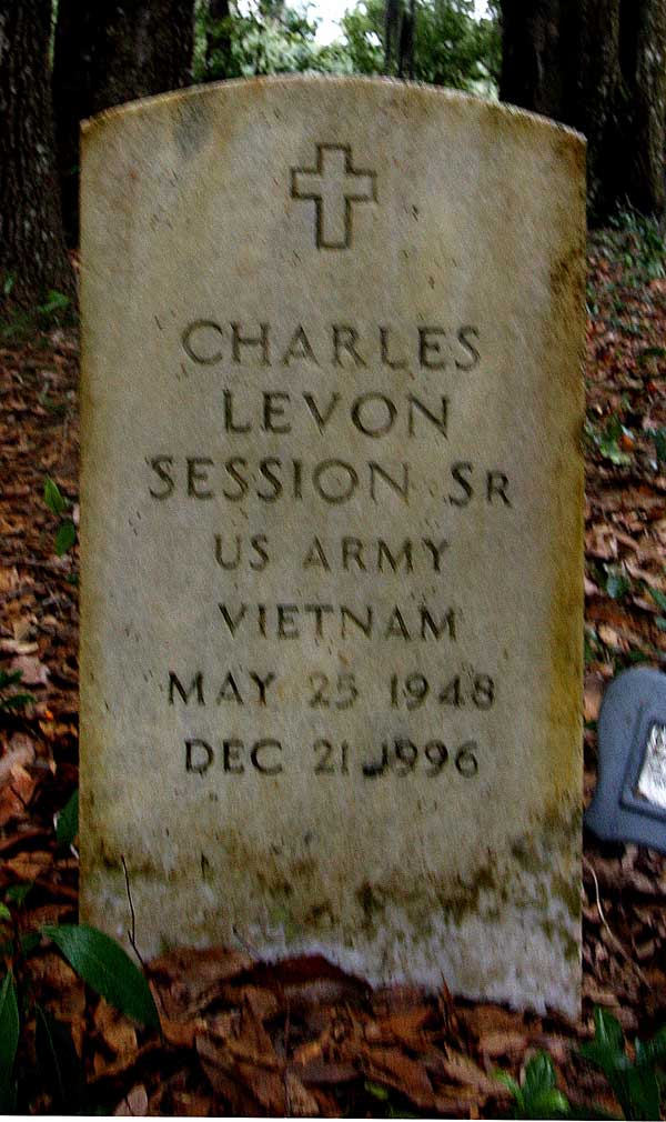 Charles Levon Session Gravestone Photo