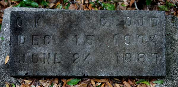 OK Cloud Gravestone Photo