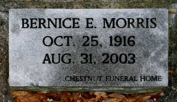 Bernice E. Morris Gravestone Photo