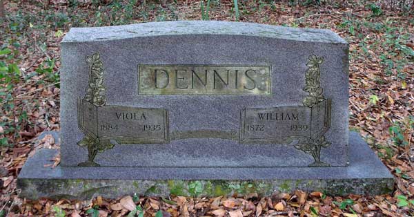 Viola & William Dennis Gravestone Photo