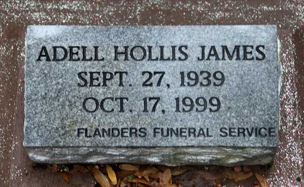 Adell Hollis James Gravestone Photo