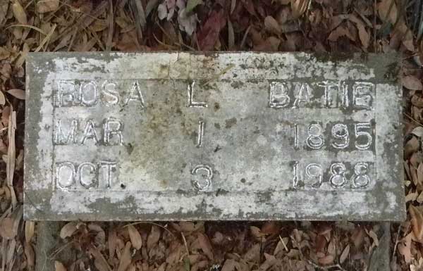 Rosa L. Batie Gravestone Photo