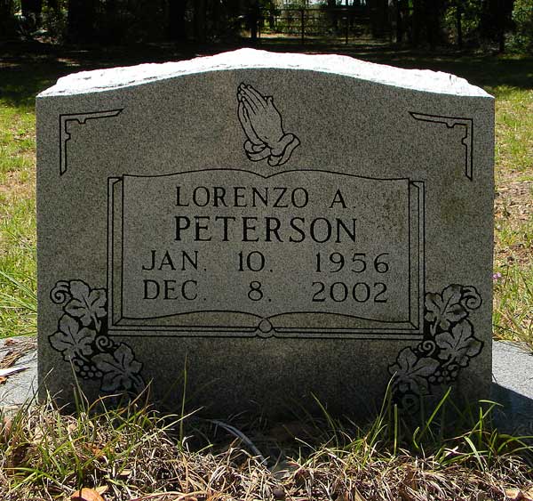 Lorenzo A. Peterson Gravestone Photo