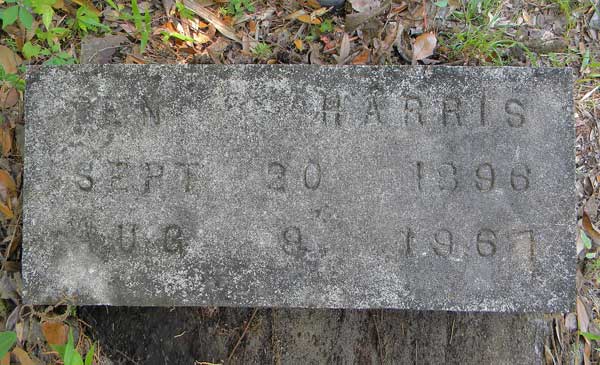 Ben Harris Gravestone Photo