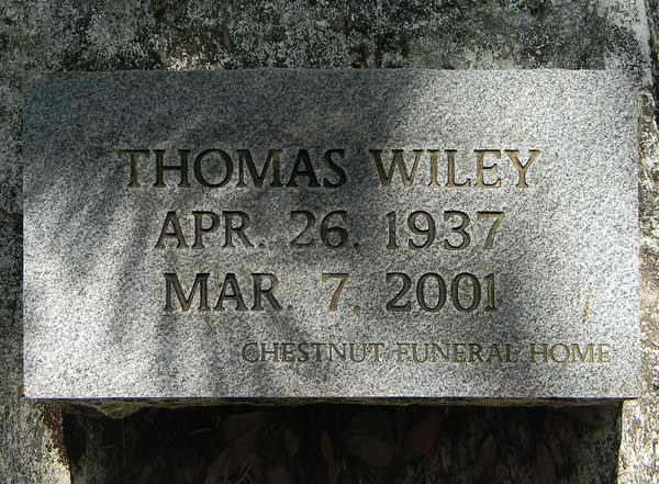 Thomas Wiley Gravestone Photo