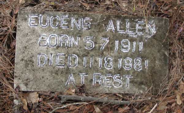 Eugene Allen Gravestone Photo